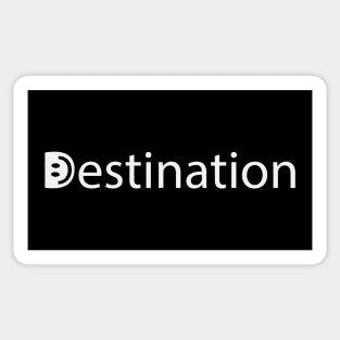 Destination artistic text design Sticker